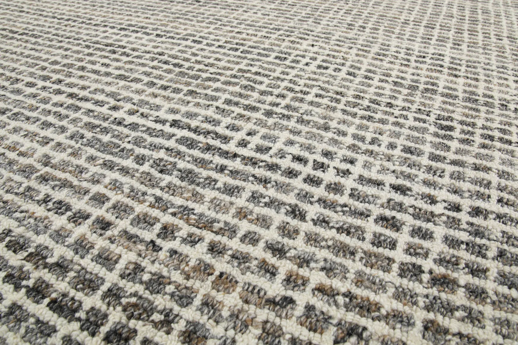 Kurzflor Teppich Grau Braun meliert "Hamptons FOURTEEN" WECONhome