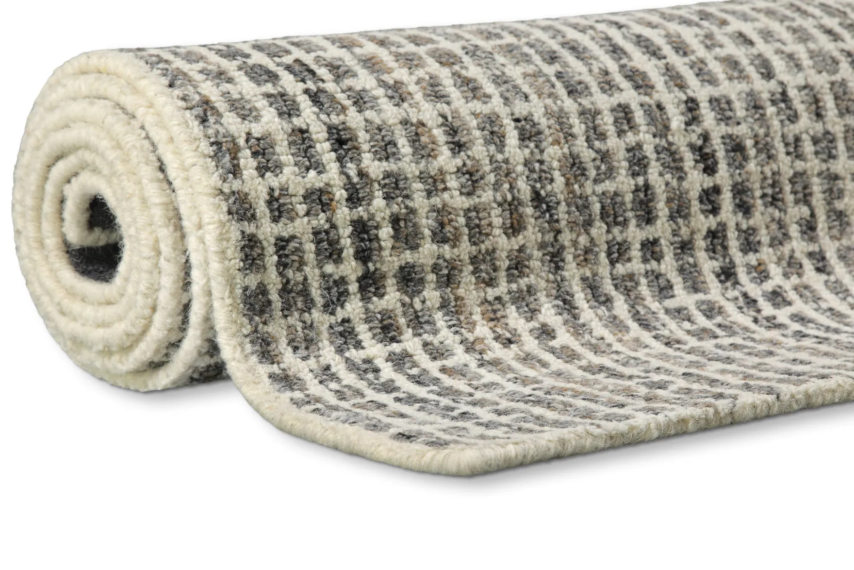 Kurzflor Teppich Grau Braun meliert "Hamptons FOURTEEN" WECONhome