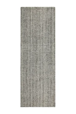 Kurzflor Teppich Grau Braun meliert