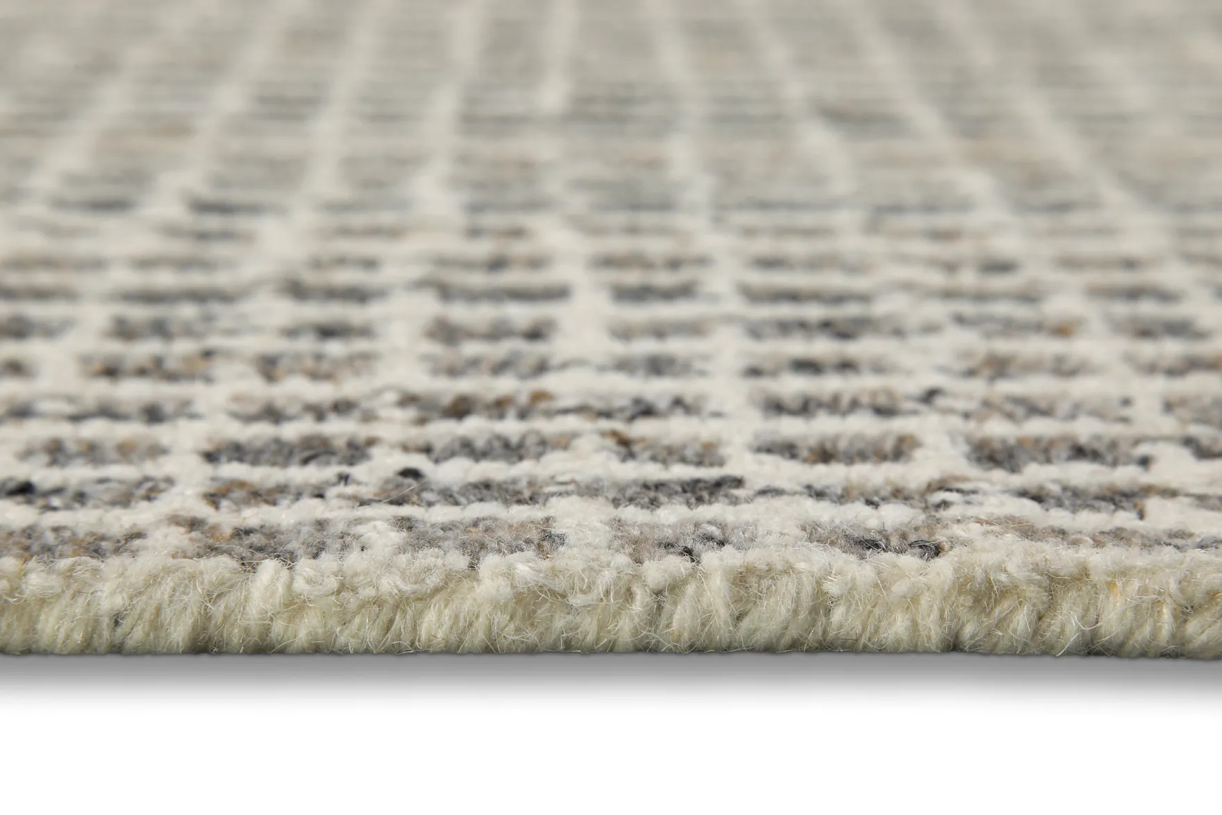 Kurzflor Teppich Grau Braun meliert "Hamptons FOURTEEN" WECONhome