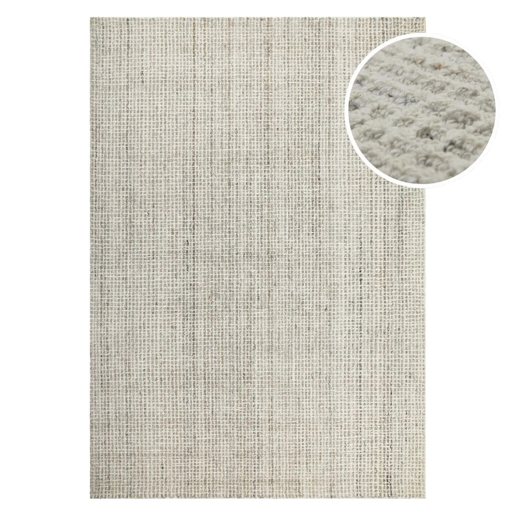 Kurzflor Teppich Greige meliert "Hamptons FOURTEEN" WECONhome