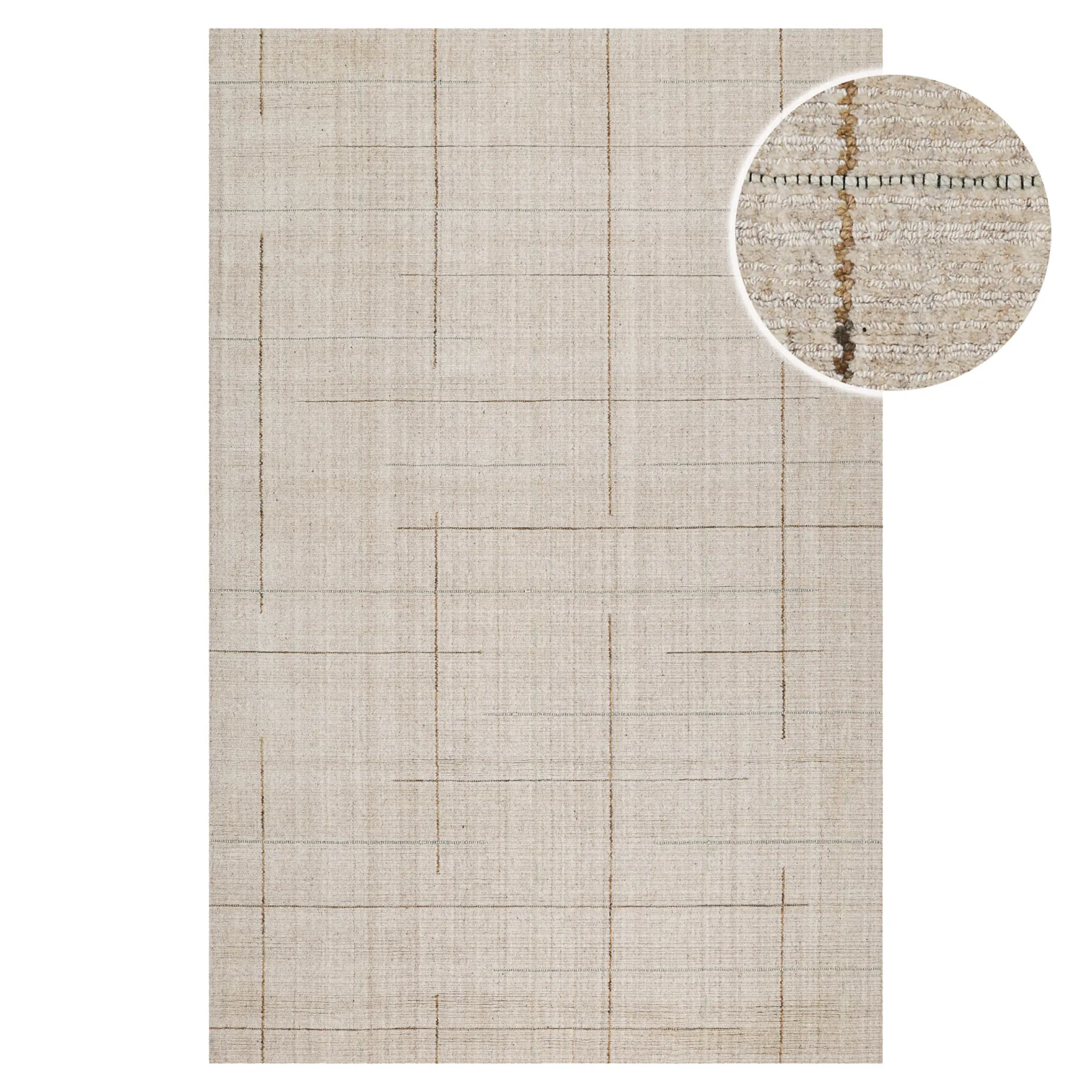Kurzflor Teppich Greige "Milly" WECONhome