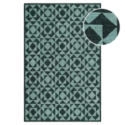 Kurzflorteppich Grün Multi "Downtown" WECONhome