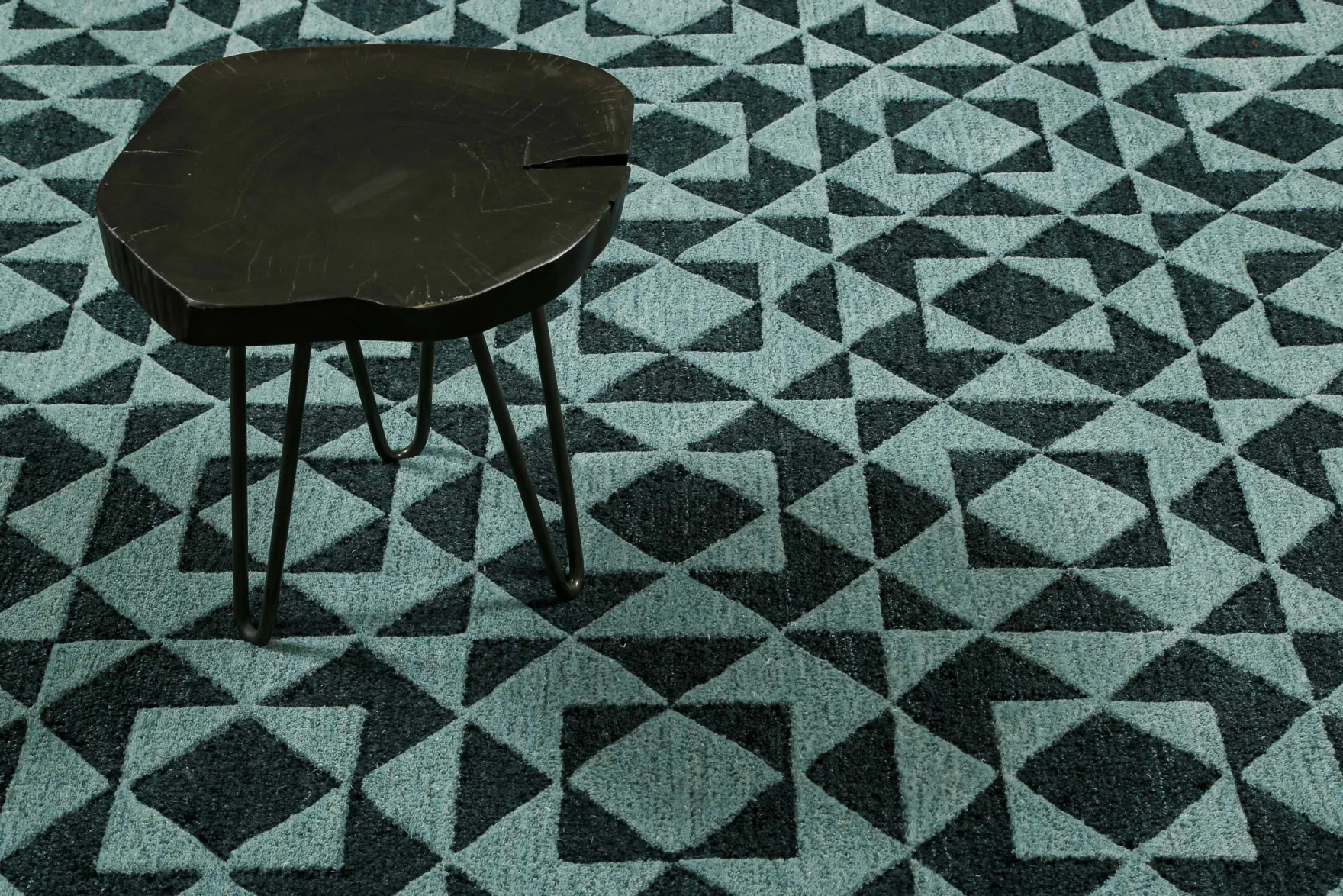 Kurzflorteppich Grün Multi "Downtown" WECONhome