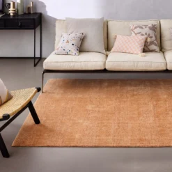 Kurzflor Teppich Kupfer Braun "Seattle" WECONhome