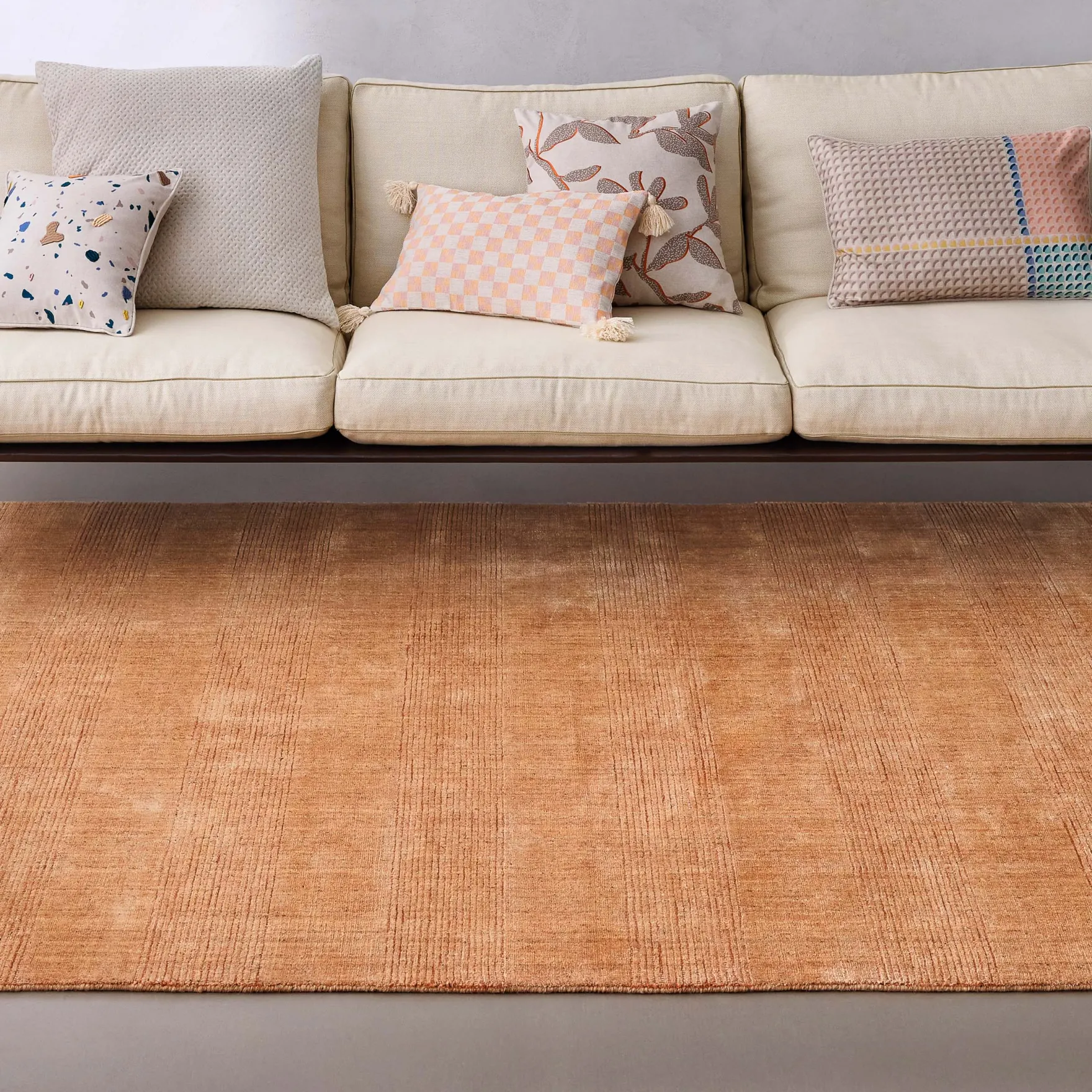 Kurzflor Teppich Kupfer Braun "Seattle" WECONhome