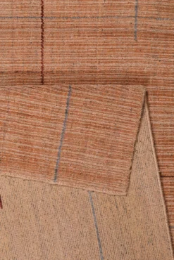 Kurzflor Teppich Lachs Rot 