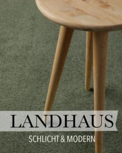Kurzflorteppich Laub Grün 