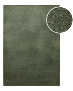 Kurzflorteppich Laub Grün 
