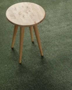 Kurzflorteppich Laub Grün