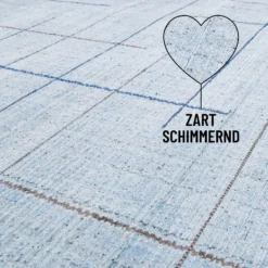 Kurzflor Teppich Licht Blau "Milly" WECONhome