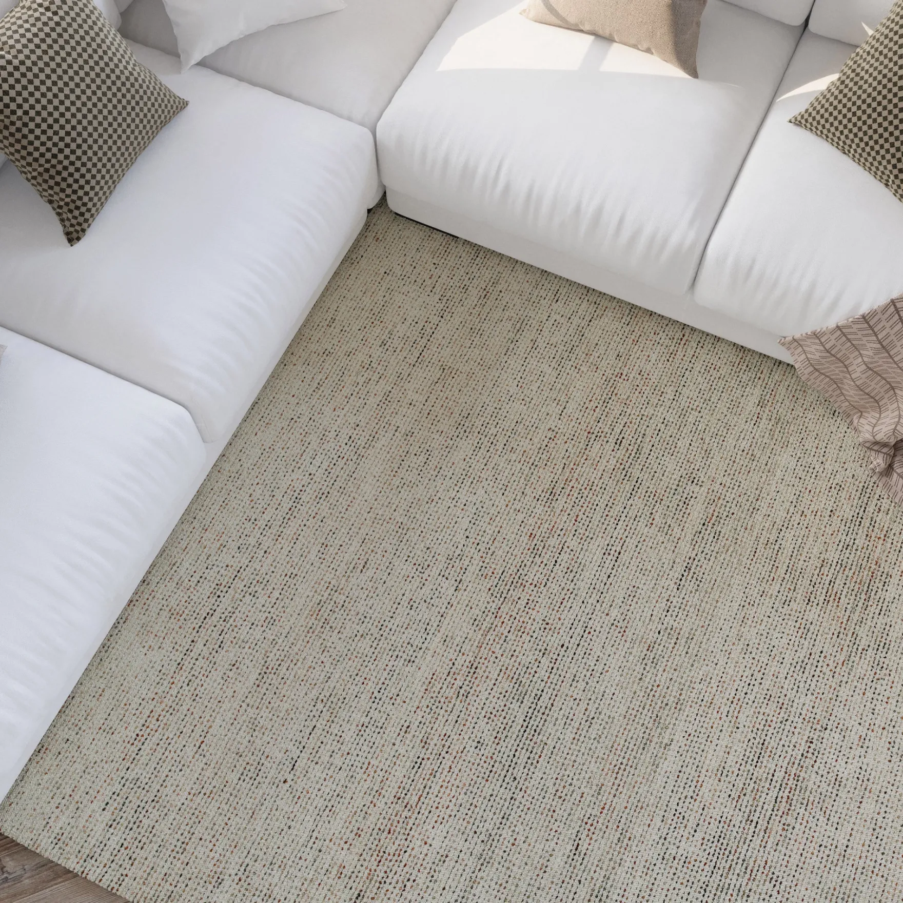 Kurzflor Teppich Multi Pastell "Hamptons THIRTYTWO" WECONhome