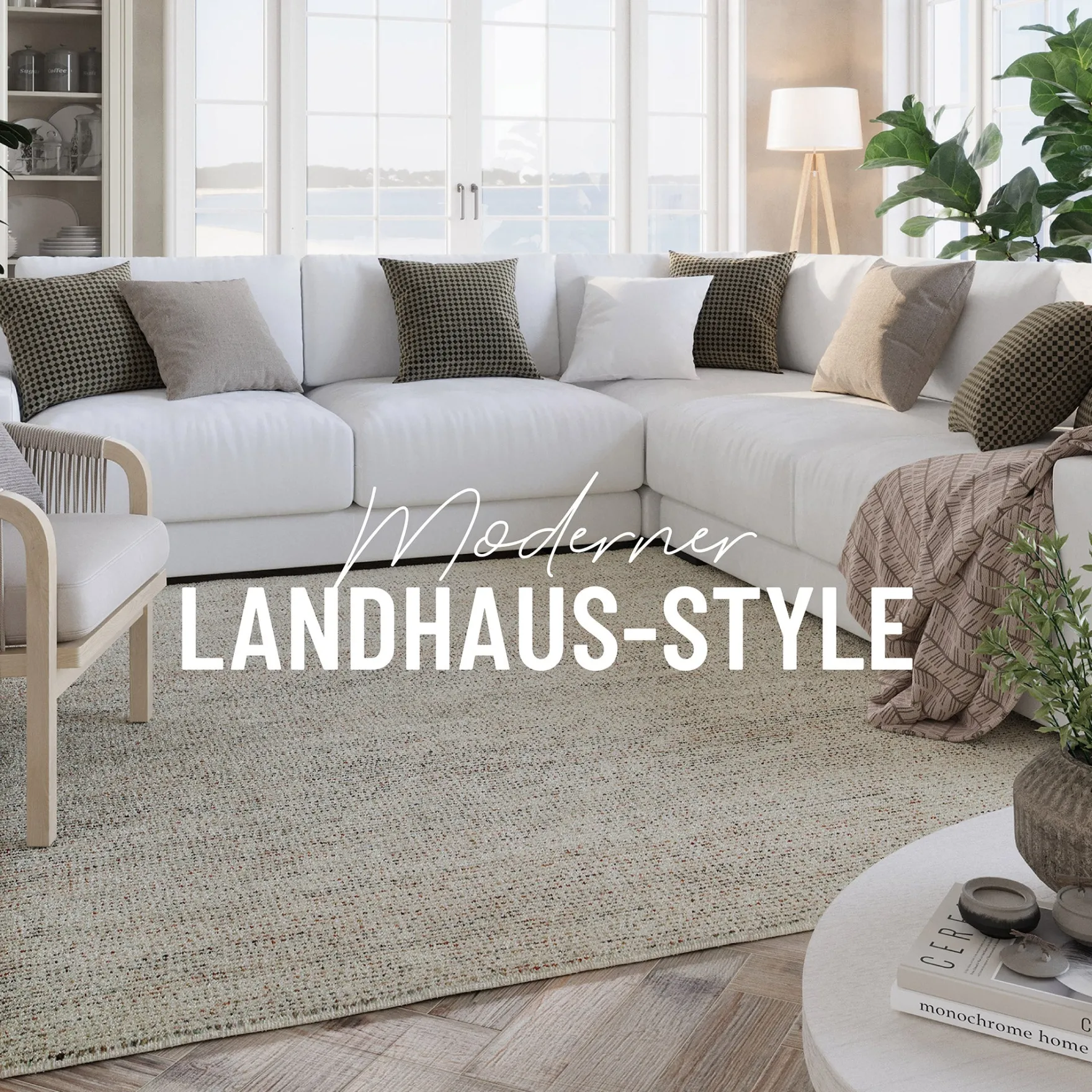 Kurzflor Teppich Multi Pastell "Hamptons THIRTYTWO" WECONhome