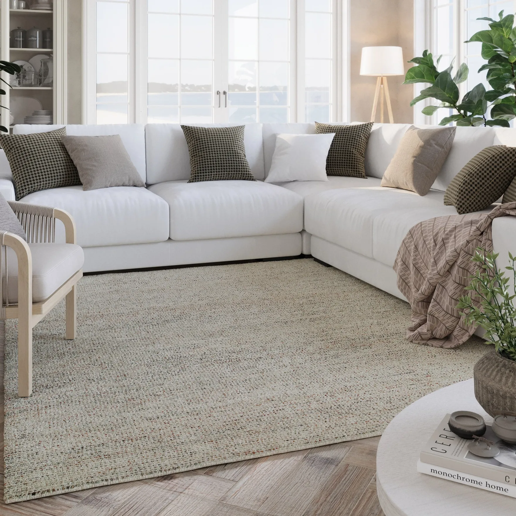 Kurzflor Teppich Multi Pastell "Hamptons THIRTYTWO" WECONhome