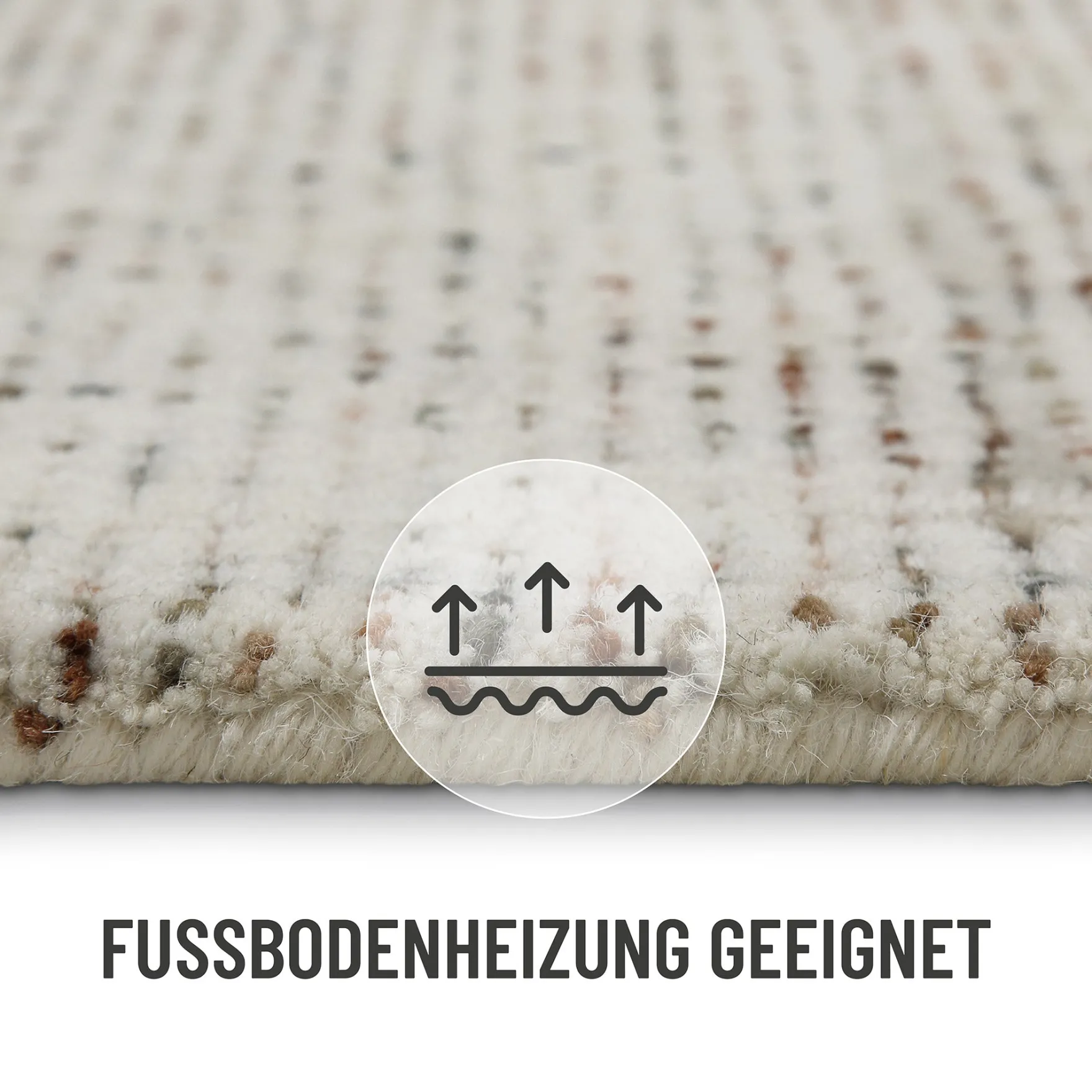 Kurzflor Teppich Multi Pastell "Hamptons THIRTYTWO" WECONhome