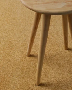Kurzflorteppich Ocker Gelb
