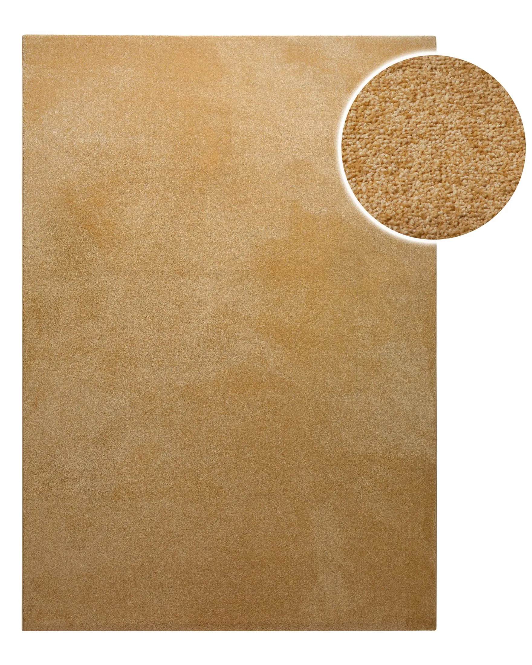 Kurzflorteppich Ocker Gelb "Freja" WECONhome Basics