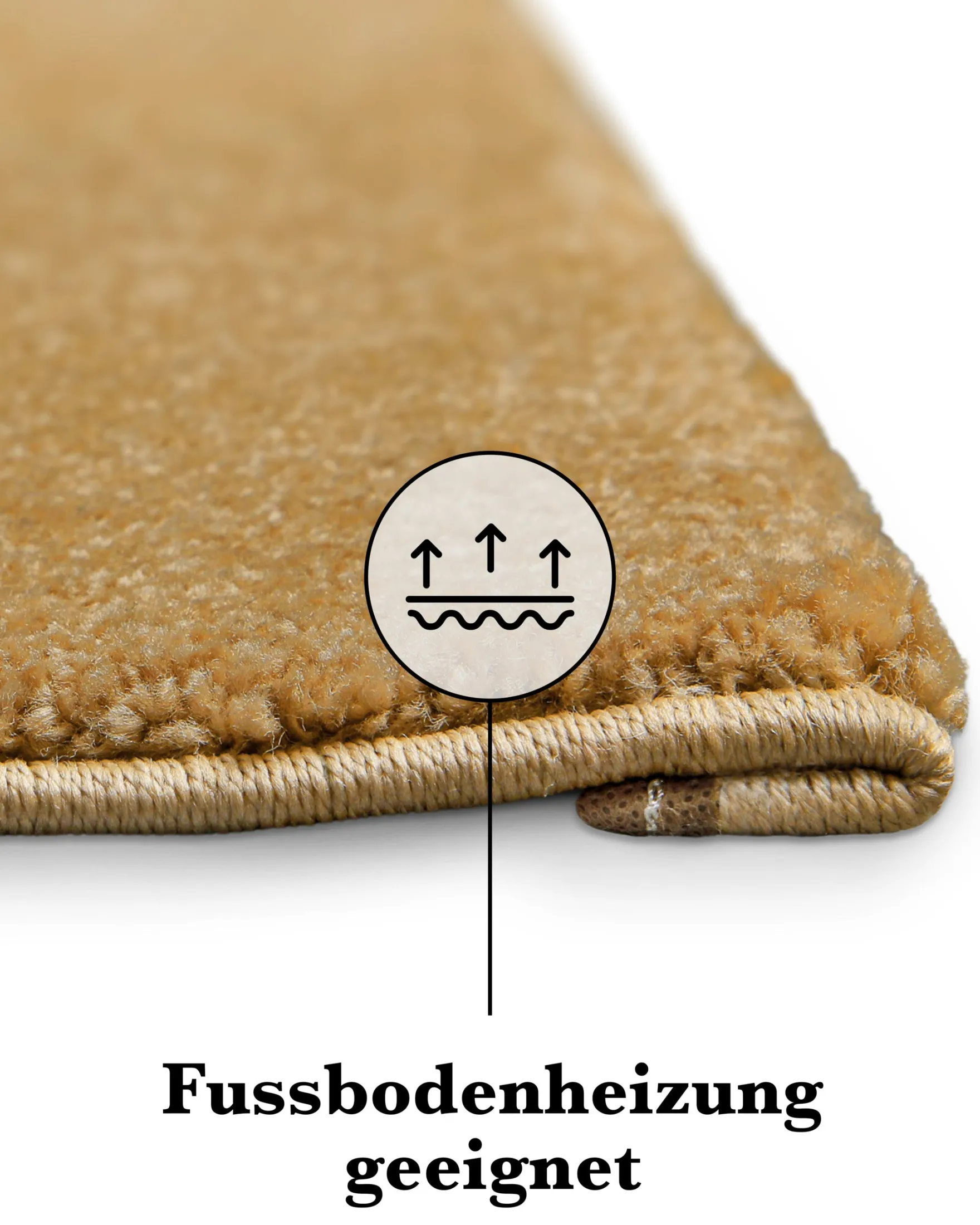 Kurzflorteppich Ocker Gelb "Freja" WECONhome Basics