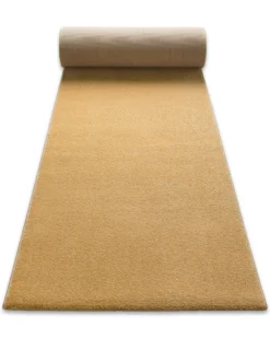 Kurzflorteppich Ocker Gelb