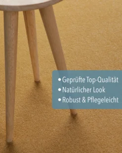 Kurzflorteppich Ocker Gelb "Montepulciano" Homie Living