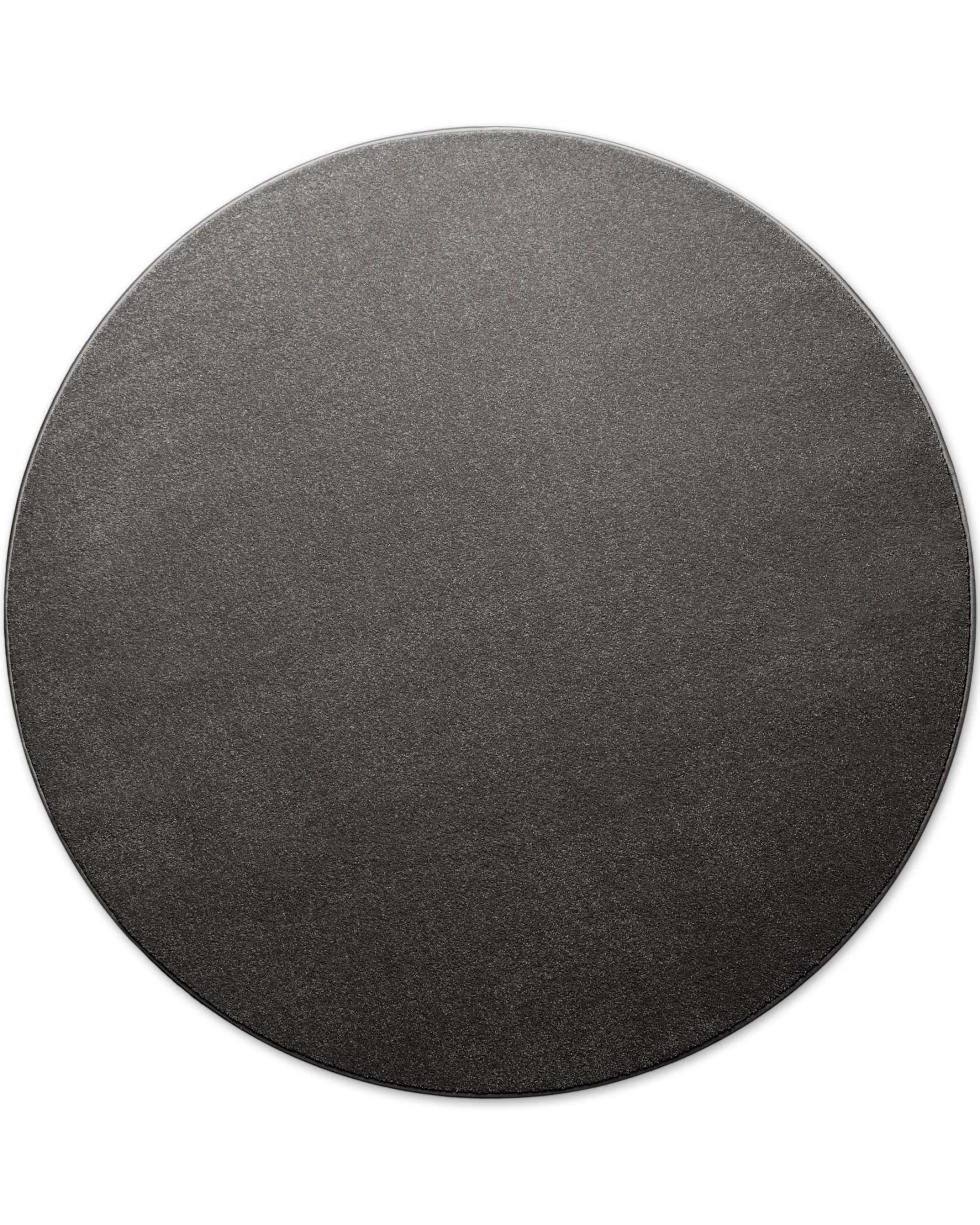 Kurzflorteppich Rund Anthrazit grau "Freja" WECONhome Basics