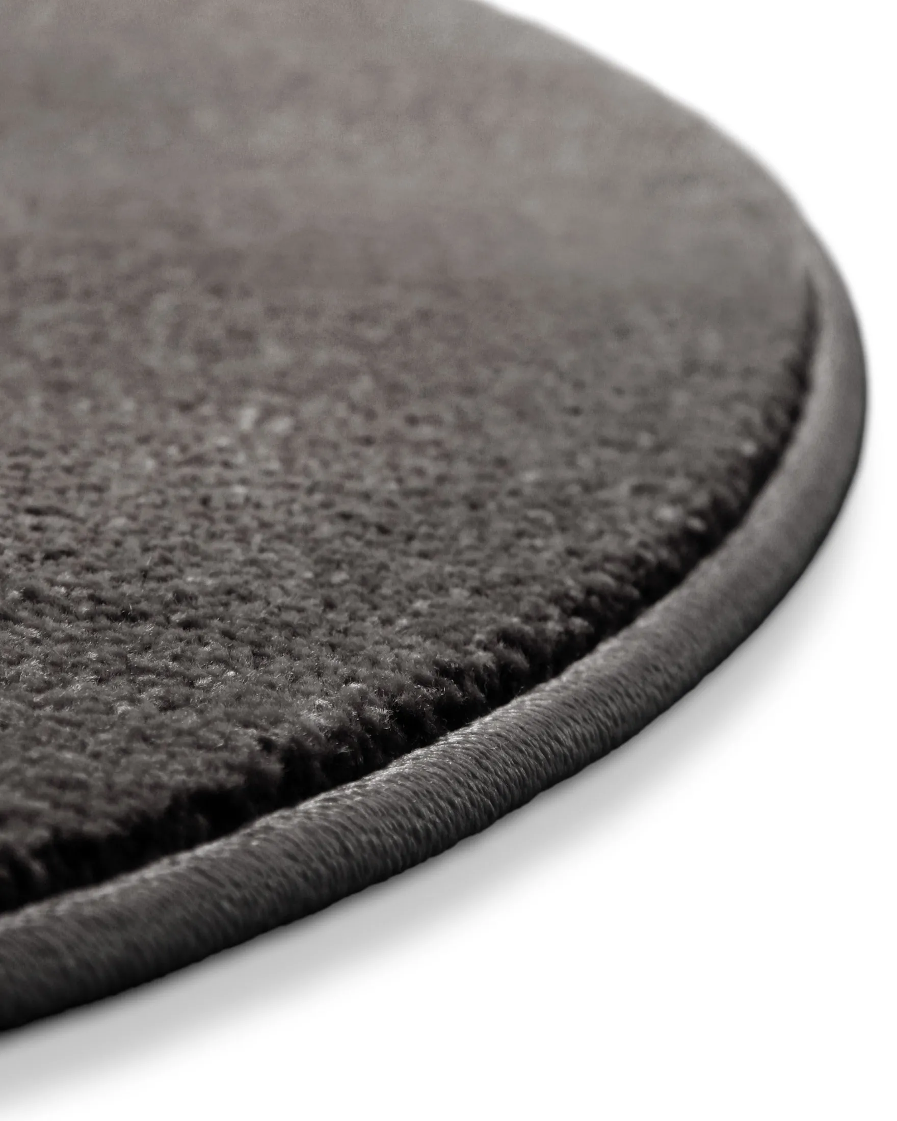 Kurzflorteppich Rund Anthrazit grau "Freja" WECONhome Basics