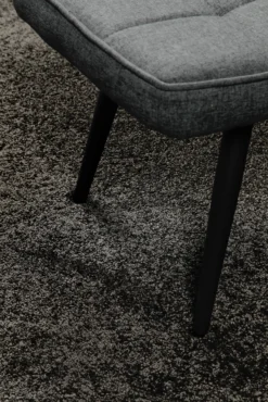 Kurzflorteppich Rund Anthrazit