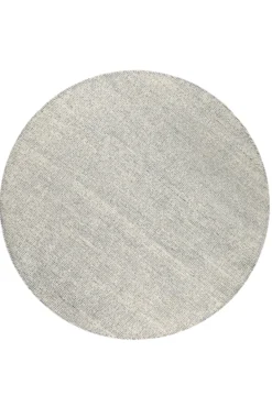 Kurzflor Teppich Rund Blau 