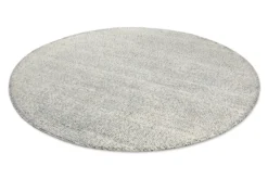 Kurzflor Teppich Rund Blau 