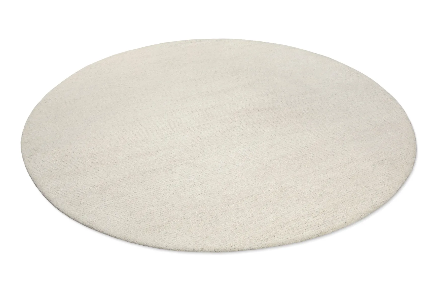 Kurzflor Teppich Rund Creme Weiß "Hamptons THIRTYTWO" WECONhome