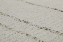 Kurzflor Teppich Rund Creme Weiß 