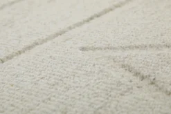 Kurzflor Teppich Rund Creme Weiß "Hamptons TWENTYEIGHT" WECONhome