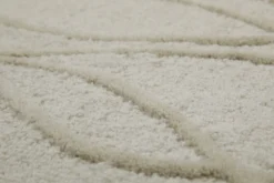 Kurzflor Teppich Rund Creme Weiß aus Schurwolle "Hamptons TWENTYTHREE" WECONhome