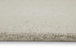Kurzflor Teppich Rund Creme Weiß aus Schurwolle "Hamptons TWENTYONE" WECONhome
