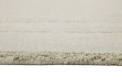 Kurzflor Teppich Rund Creme Weiß aus Schurwolle "Hamptons TWENTY" WECONhome