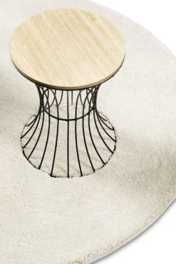 Kurzflorteppich Rund Creme Weiß "Nova" WECONhome Basics