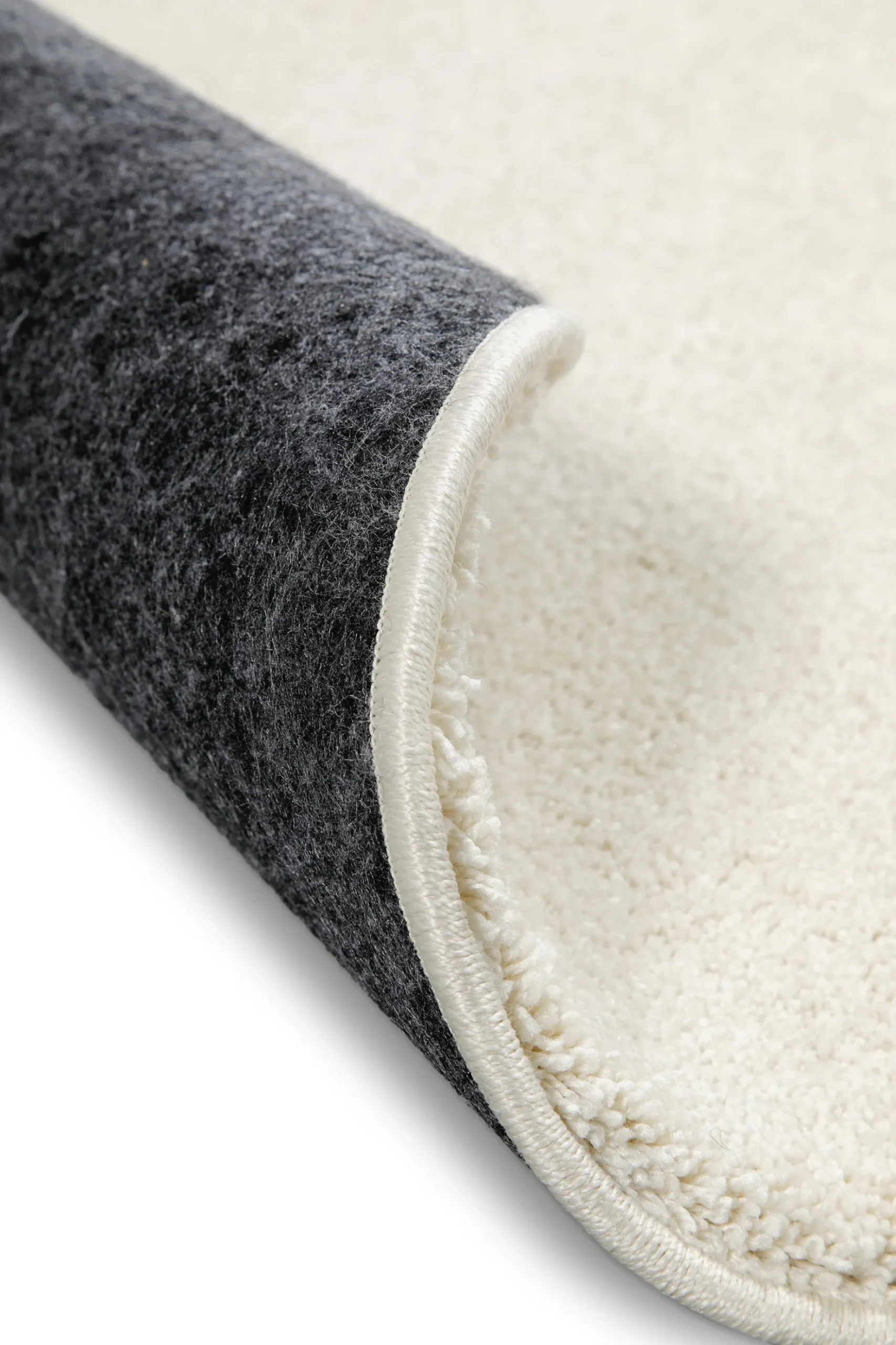 Kurzflorteppich Rund Creme Weiß "Nova" WECONhome Basics