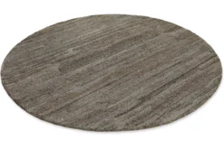 Kurzflor Teppich Rund Grau Braun meliert "Hamptons EIGHTEEN" WECONhome