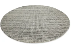 Kurzflor Teppich Rund Grau Braun meliert "Hamptons FOURTEEN" WECONhome