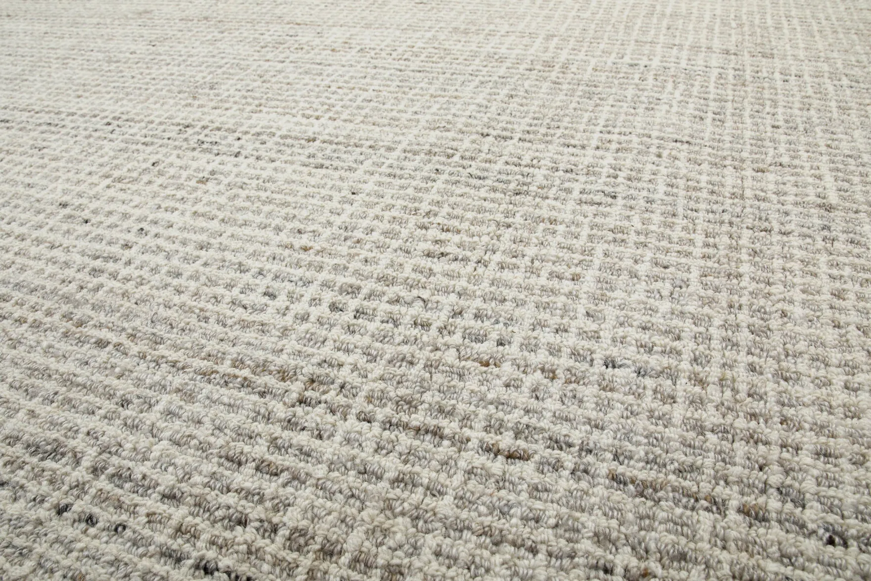 Kurzflor Teppich Rund Greige meliert "Hamptons FOURTEEN" WECONhome