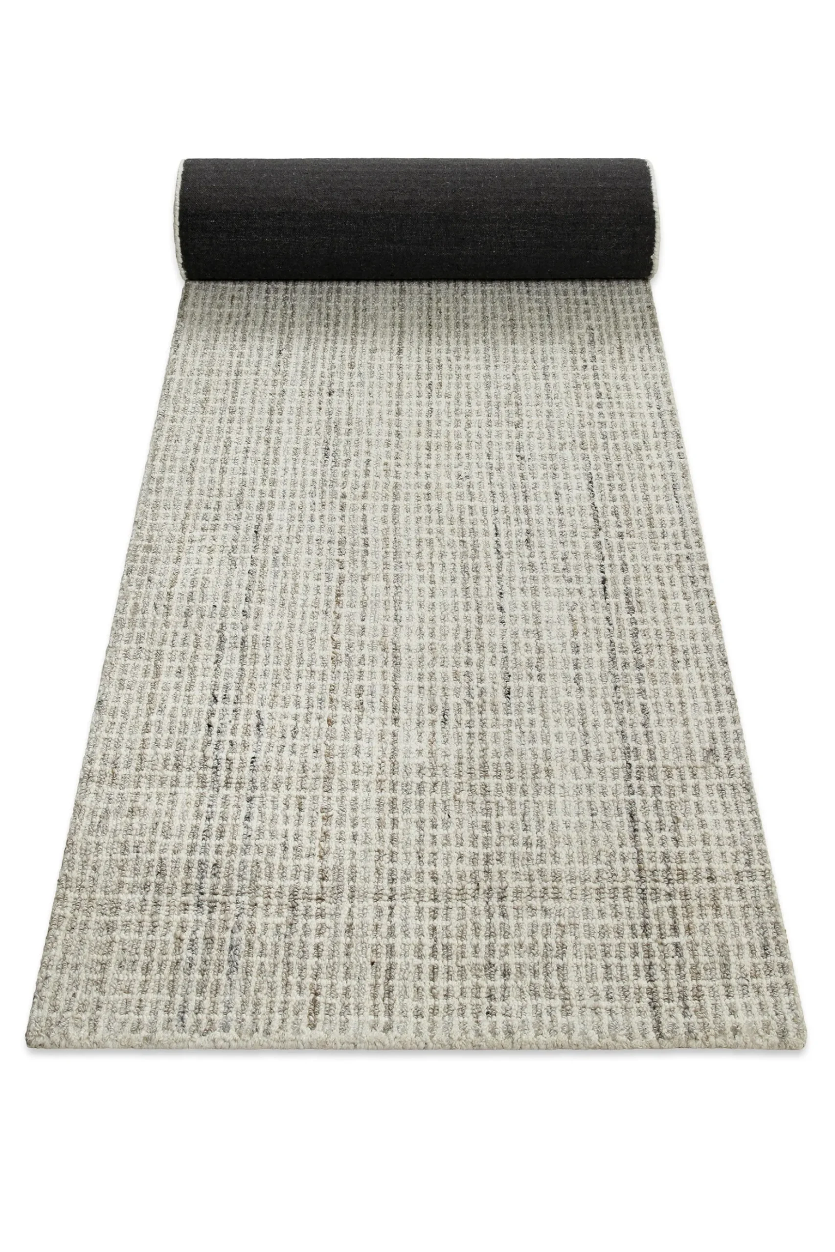Kurzflor Teppich Rund Greige meliert "Hamptons FOURTEEN" WECONhome