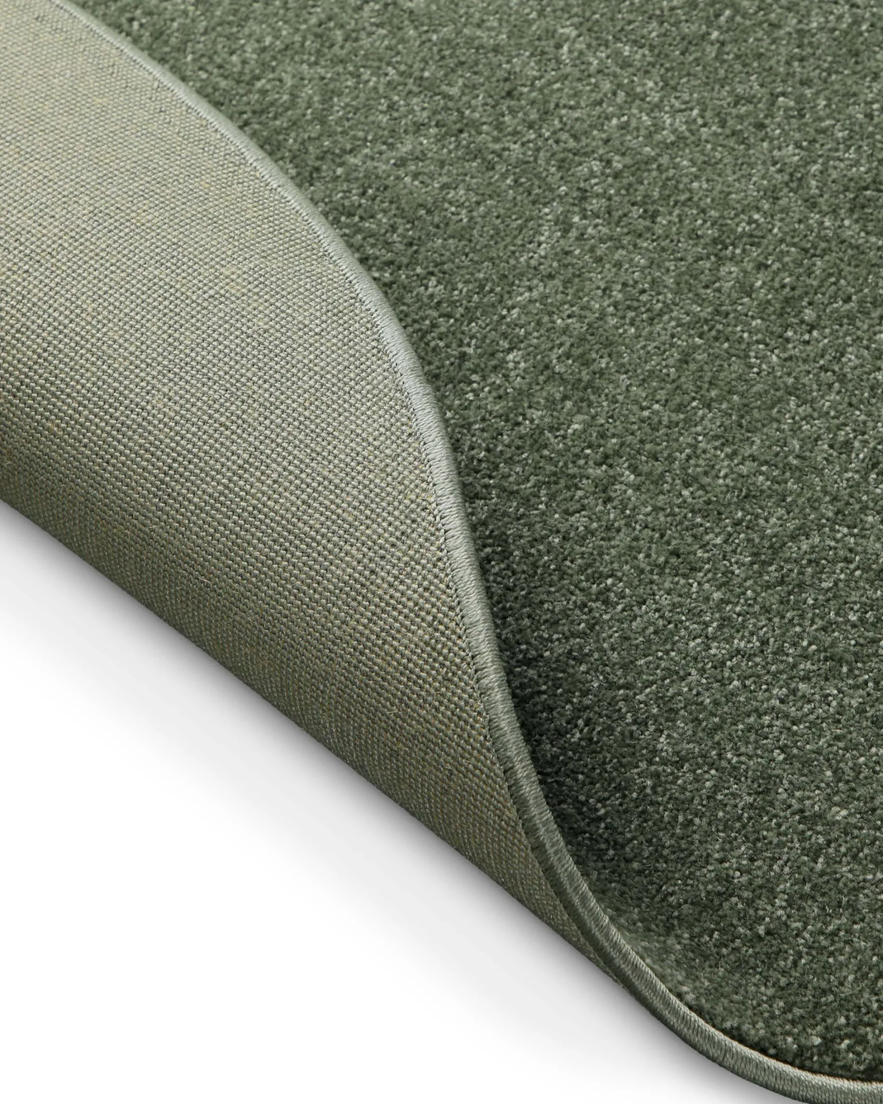Kurzflorteppich Rund Laub Grün "Freja" WECONhome Basics