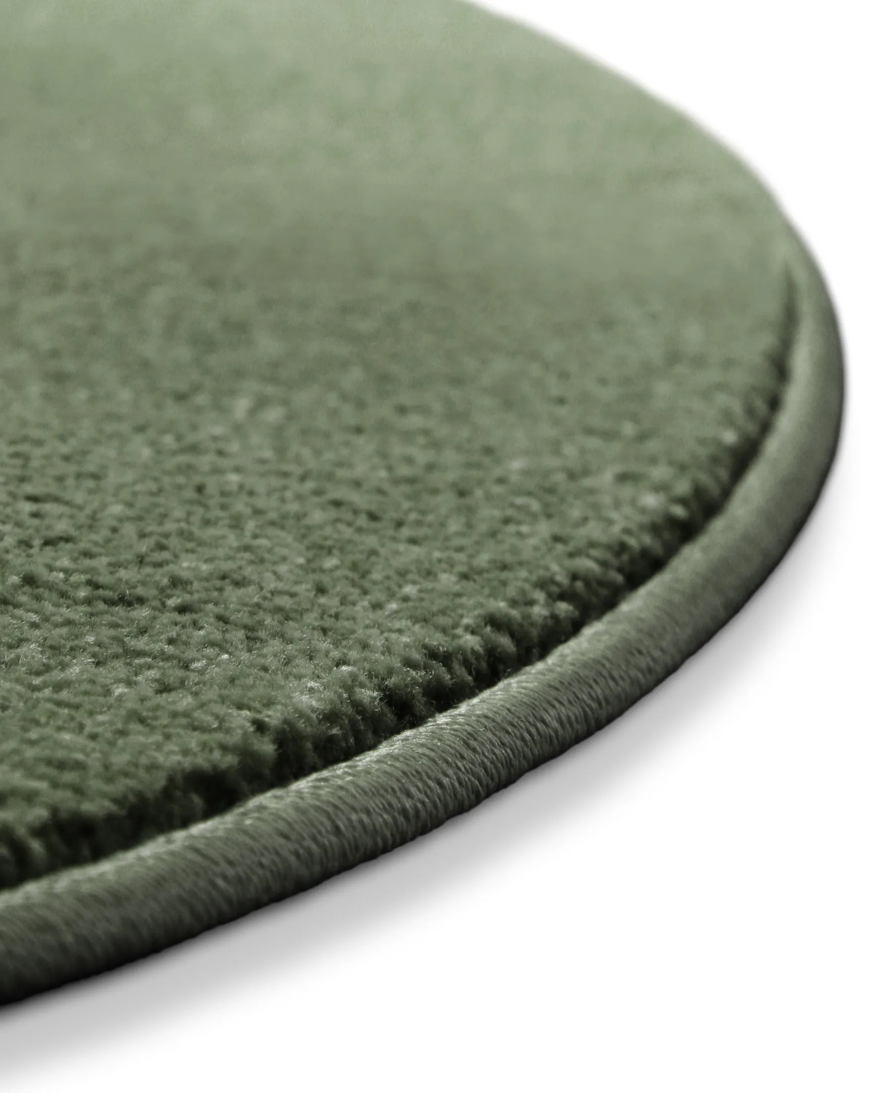 Kurzflorteppich Rund Laub Grün "Freja" WECONhome Basics