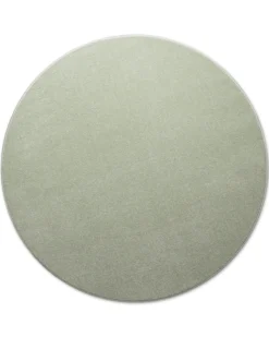 Kurzflorteppich Rund Licht Grün 