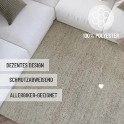 Kurzflor Teppich Rund Multi Pastell
