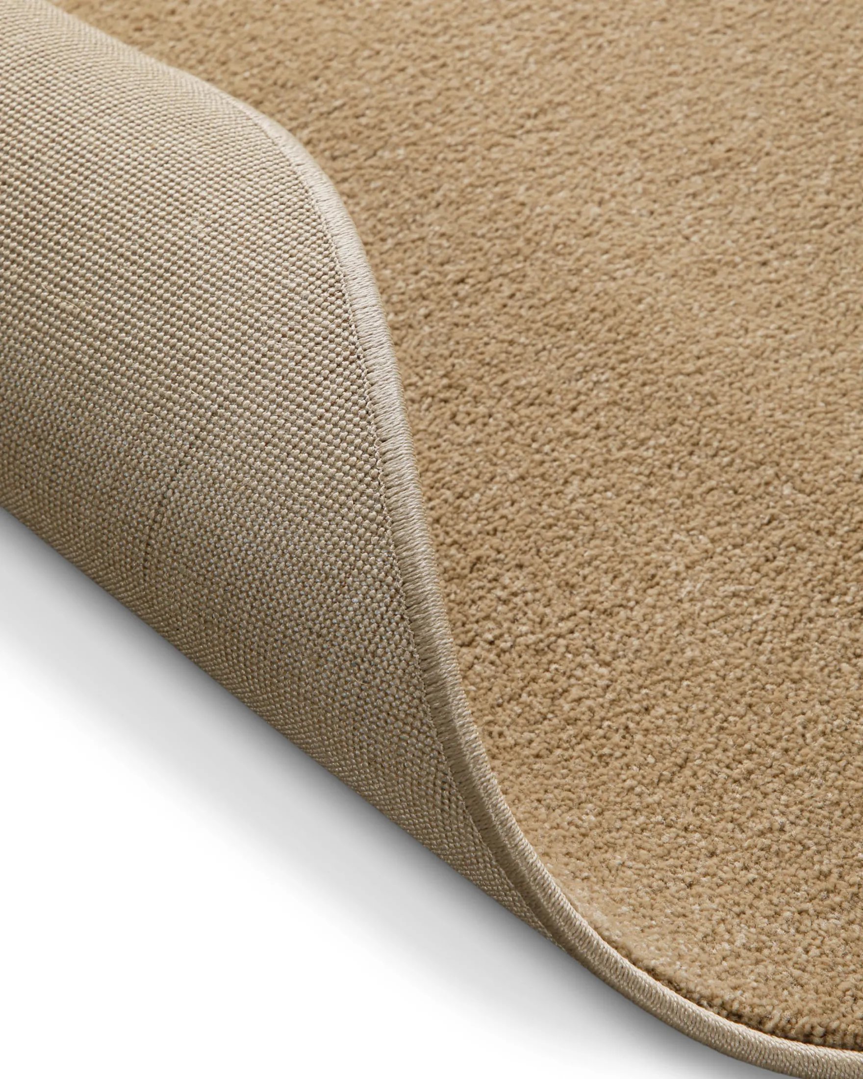Kurzflorteppich Rund Sand Beige "Freja" WECONhome Basics