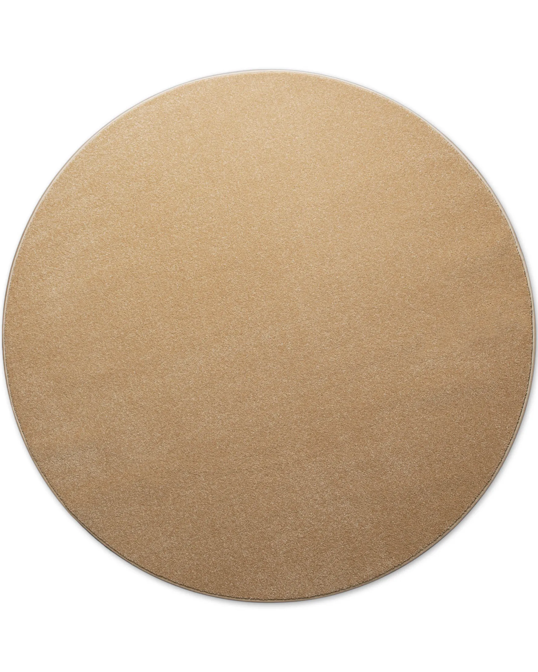 Kurzflorteppich Rund Sand Beige "Freja" WECONhome Basics
