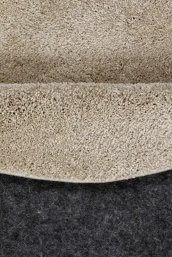 Kurzflorteppich Rund Sand Beige "Wogh" WECONhome