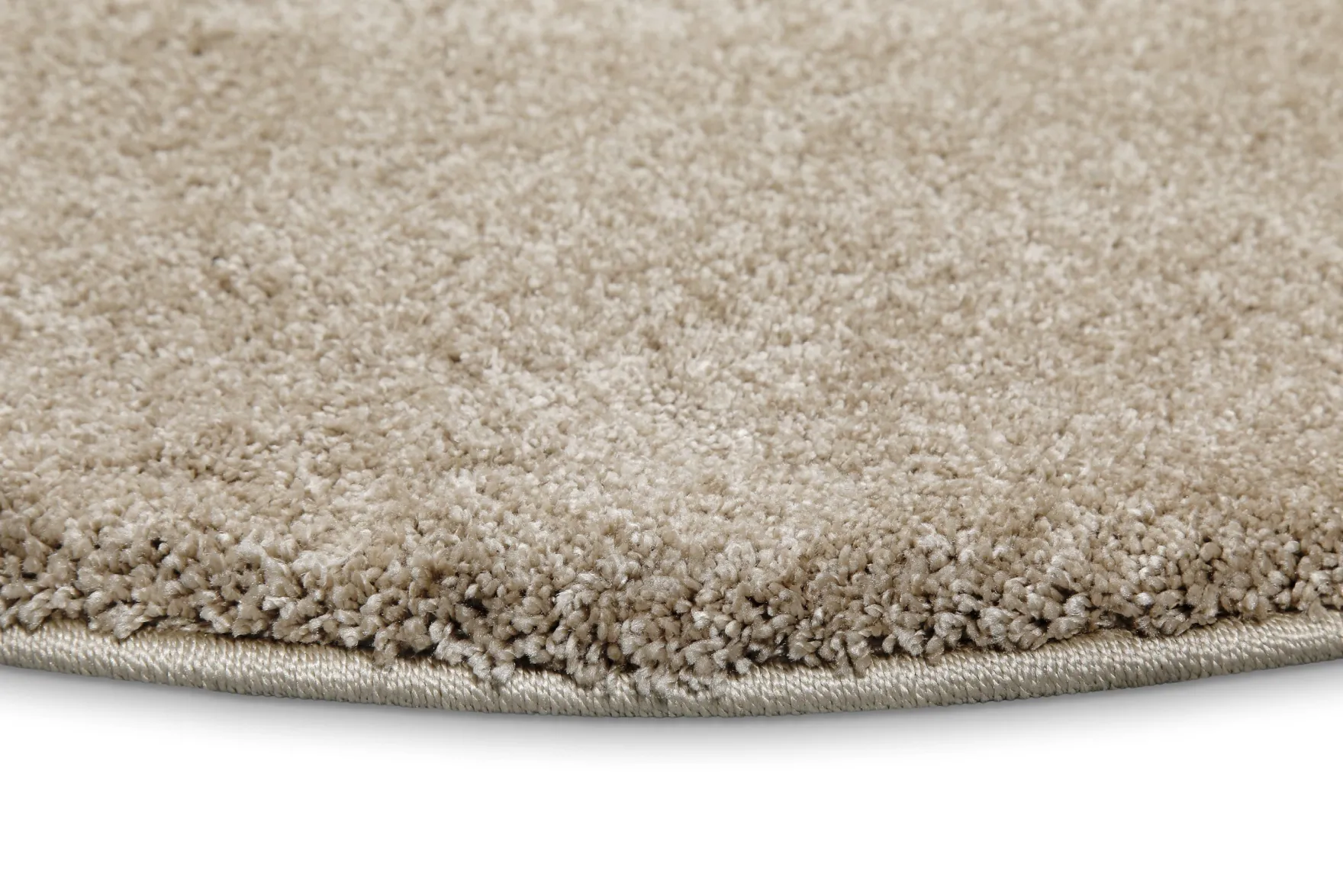 Kurzflorteppich Rund Sand Beige "Wogh" WECONhome