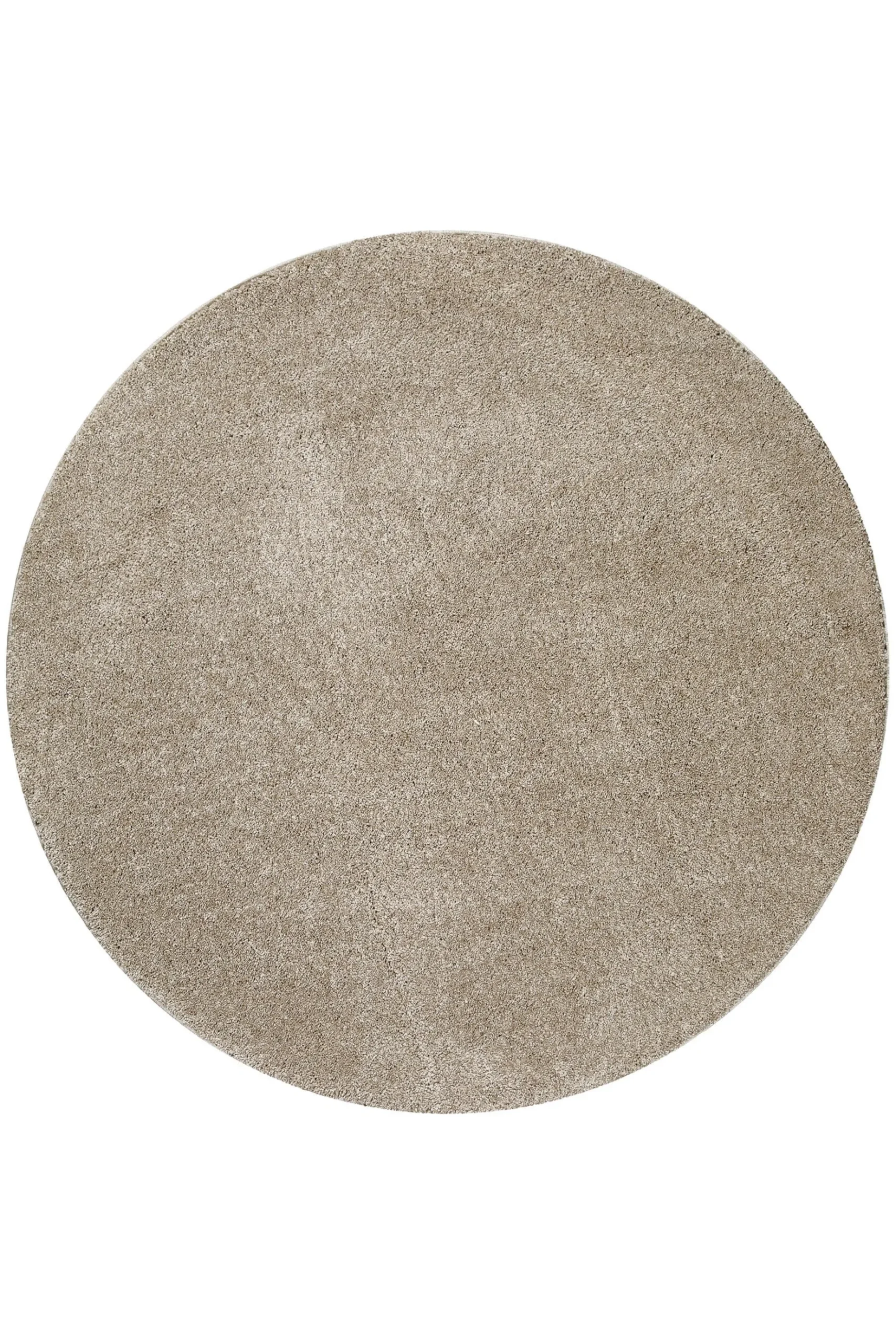 Kurzflorteppich Rund Sand Beige "Wogh" WECONhome